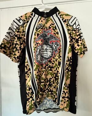 Pactimo USMC Digital Camo Cycling Jersey Full Zip Men's XL